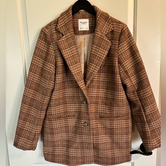Abercrombie & Fitch Heavyweight Wool-Blend Blazer Coat - Picture 1 of 3